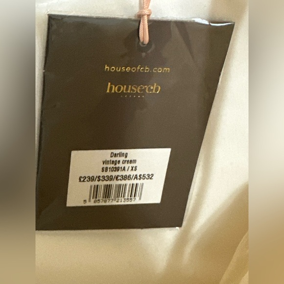 NEW House Of CB DARLING Vintage Cream Tulle Midi Dress Sz XS Cup size A-C - Picture 7 of 9